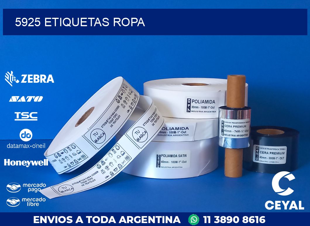 5925 ETIQUETAS ROPA