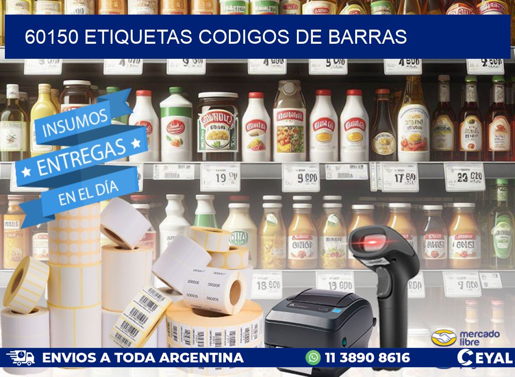 60150 etiquetas codigos de barras