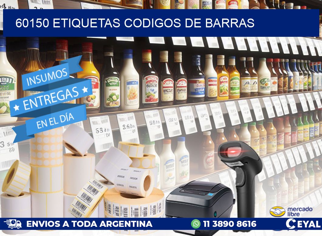 60150 etiquetas codigos de barras