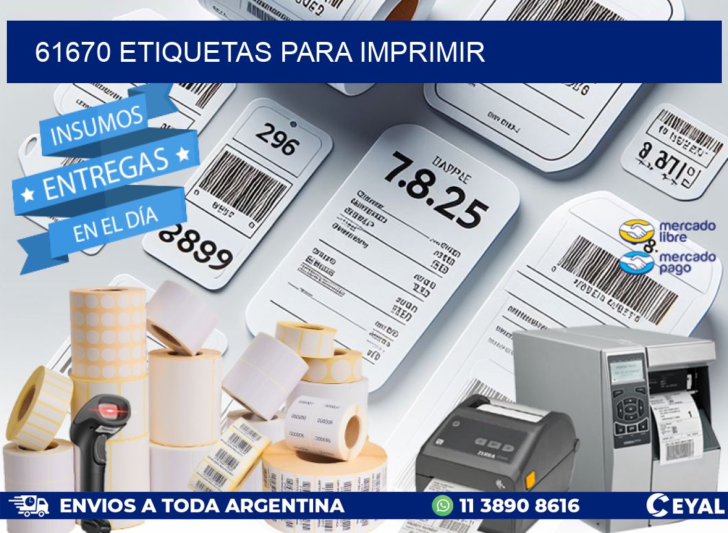 61670 ETIQUETAS PARA IMPRIMIR