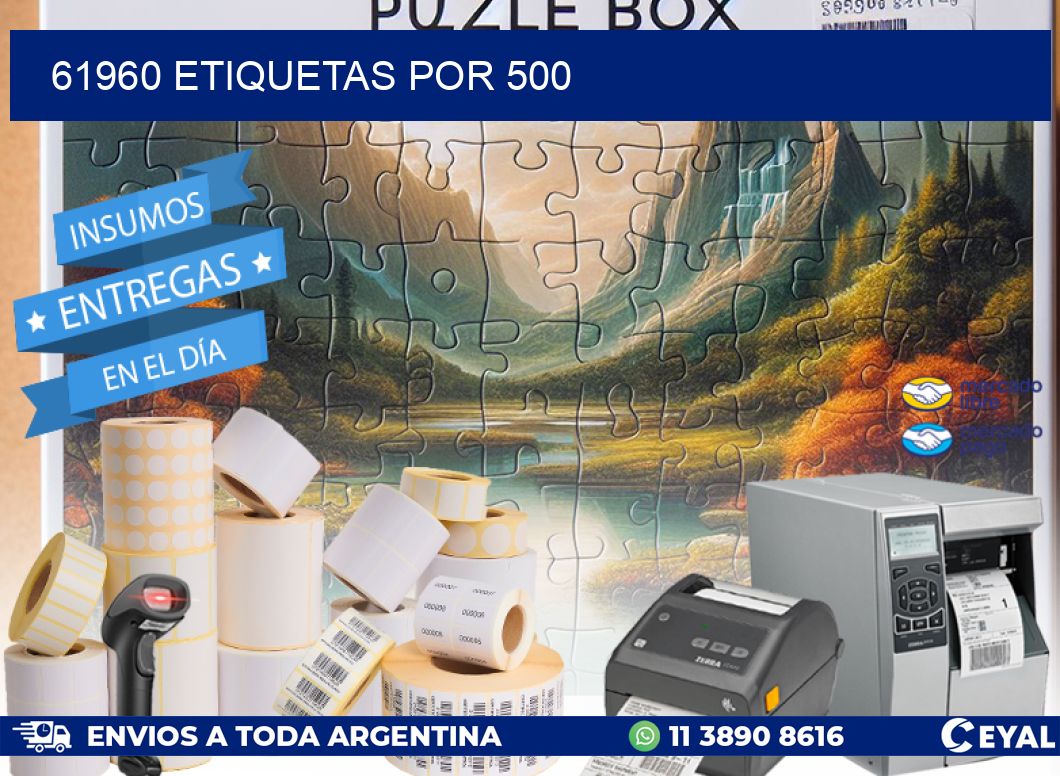 61960 ETIQUETAS POR 500