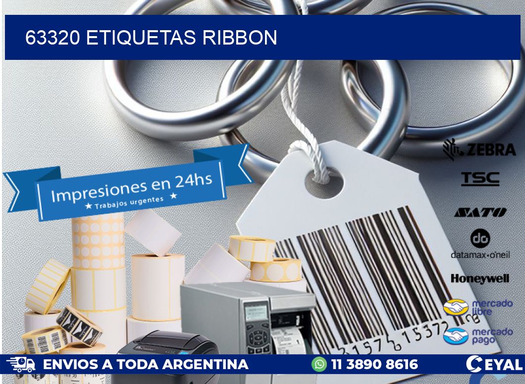 63320 ETIQUETAS RIBBON