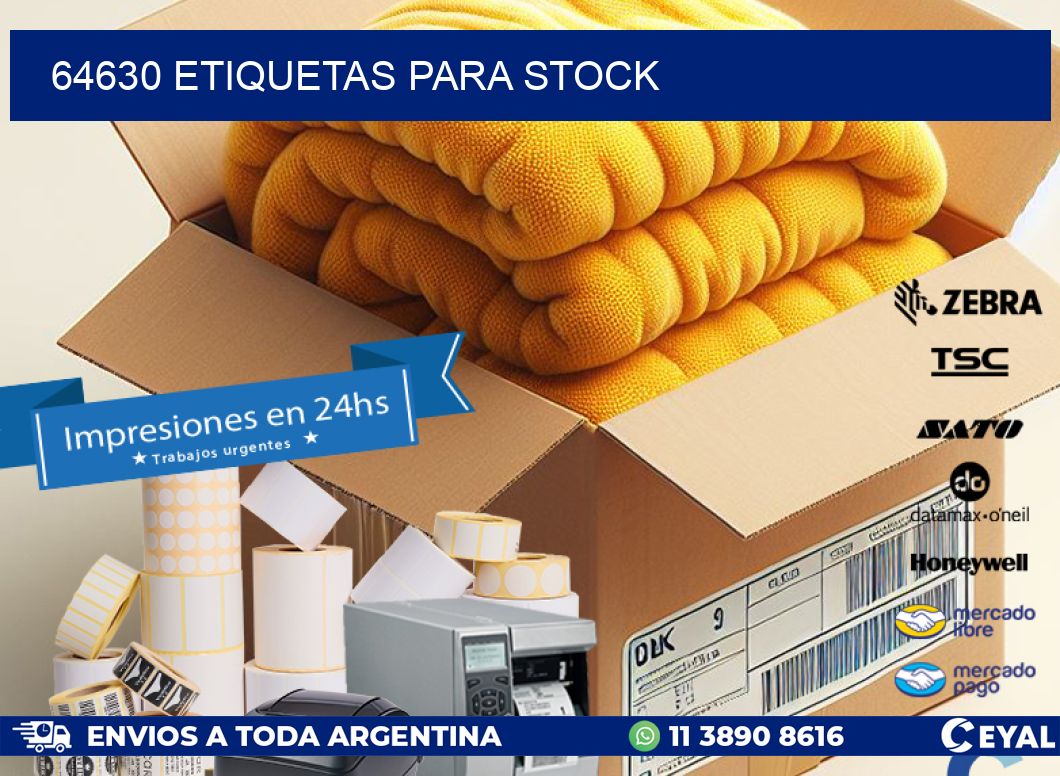 64630 ETIQUETAS PARA STOCK