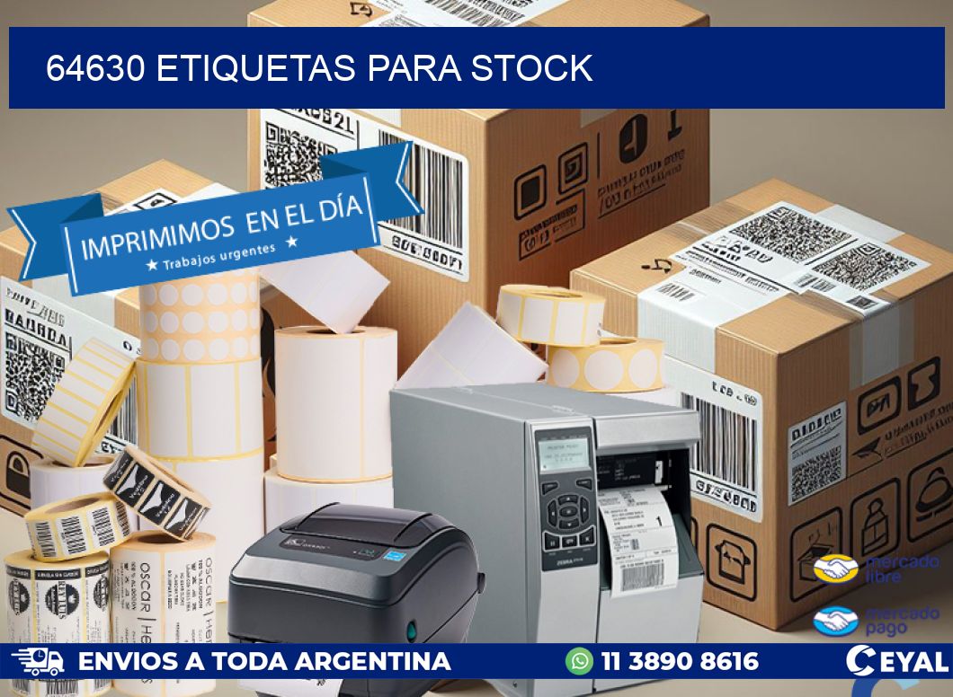 64630 ETIQUETAS PARA STOCK