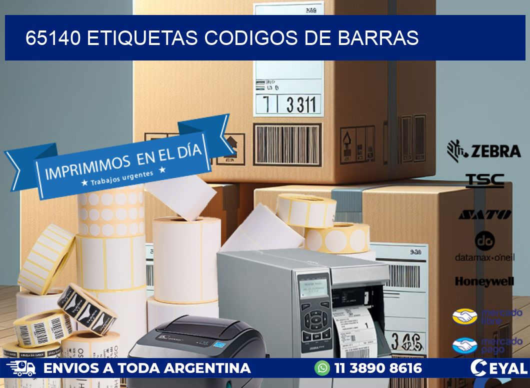 65140 etiquetas codigos de barras