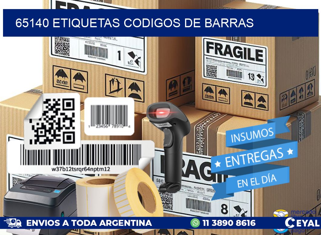 65140 etiquetas codigos de barras