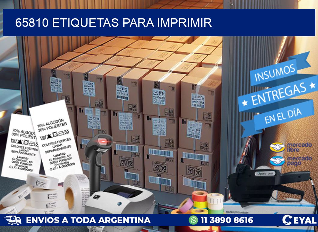 65810 ETIQUETAS PARA IMPRIMIR