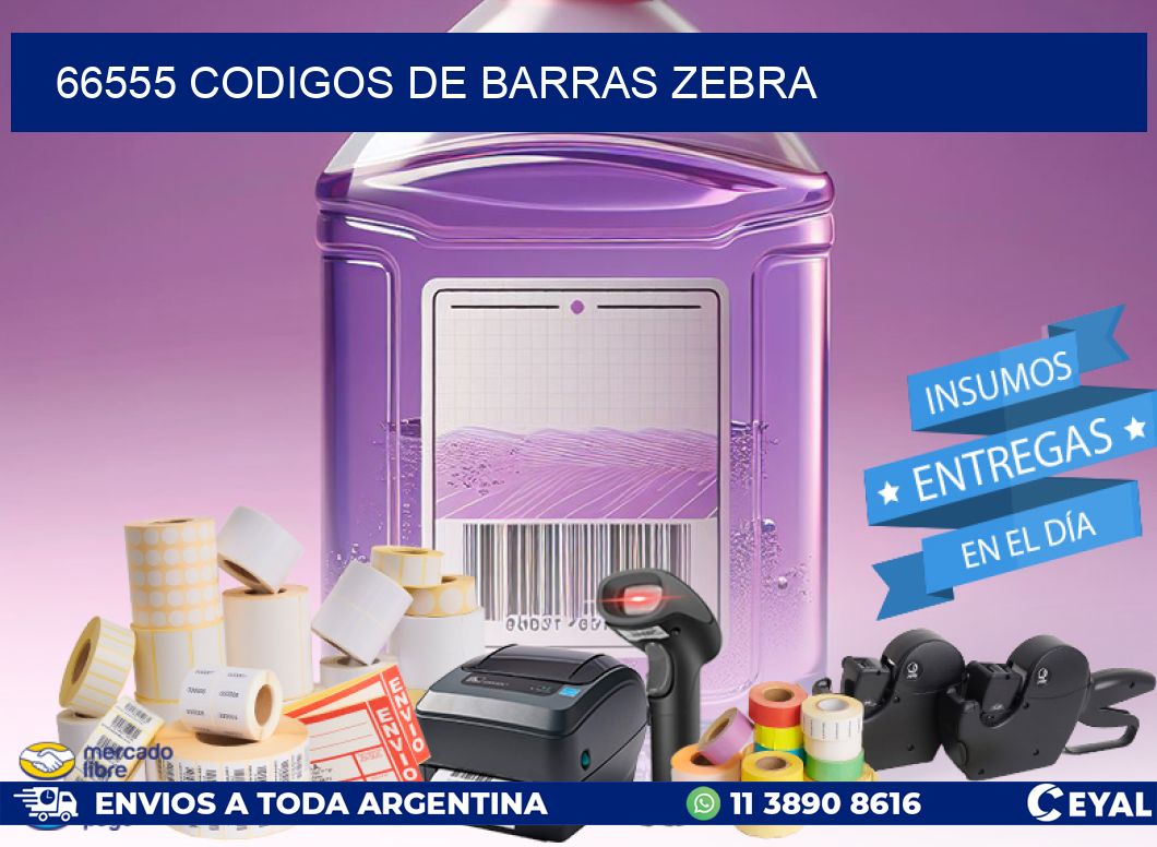 66555 codigos de barras zebra