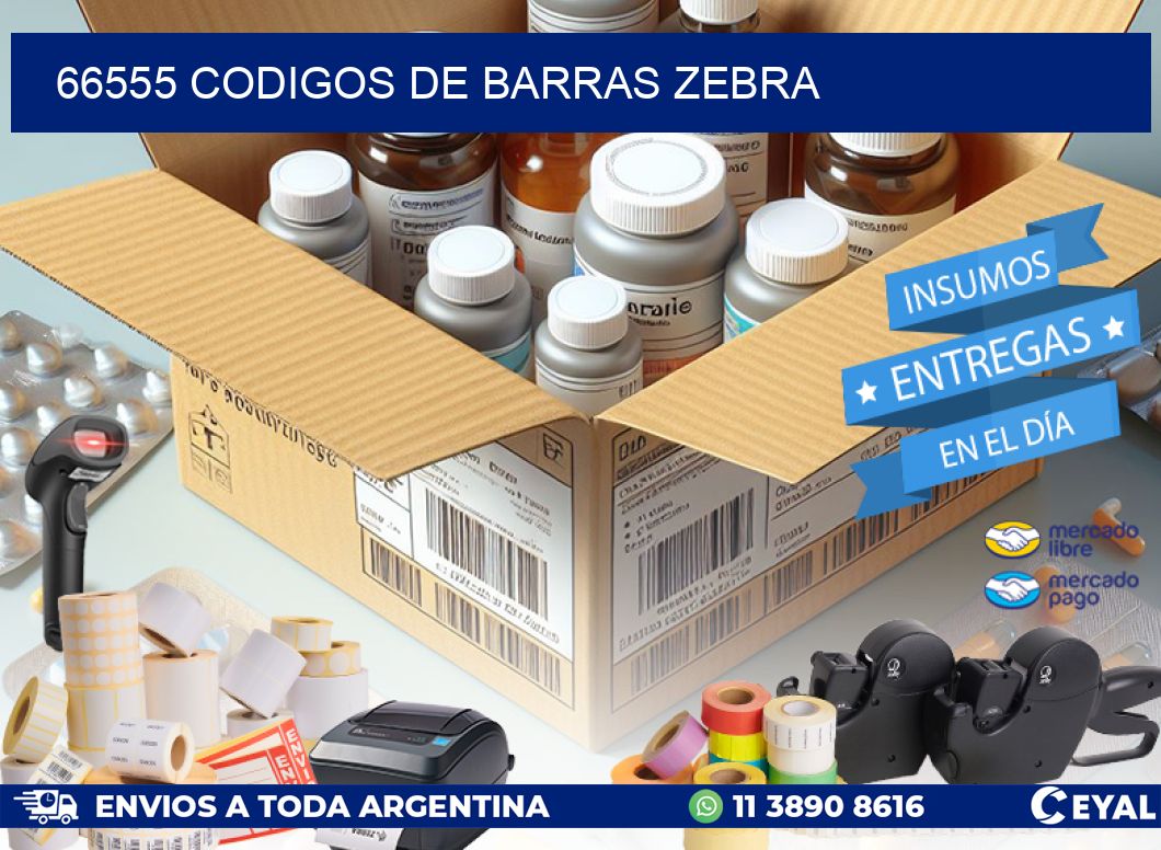 66555 codigos de barras zebra