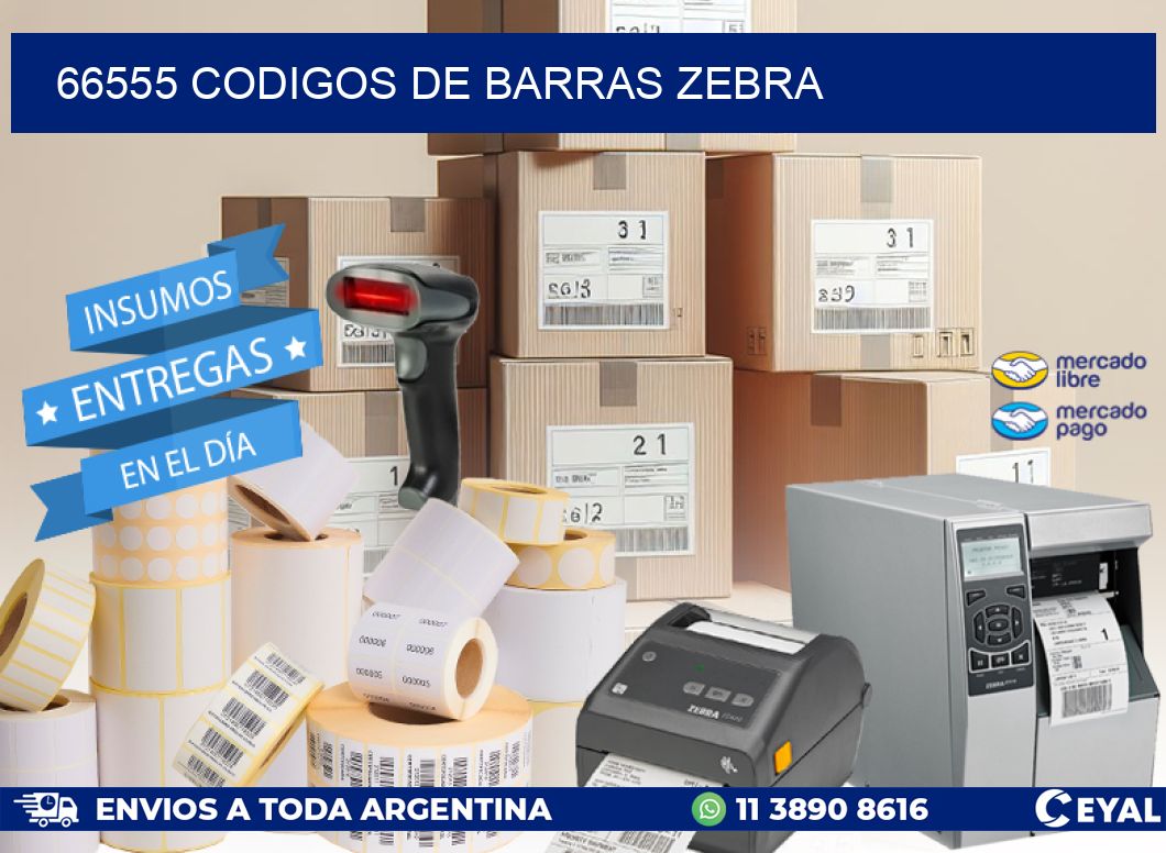 66555 codigos de barras zebra