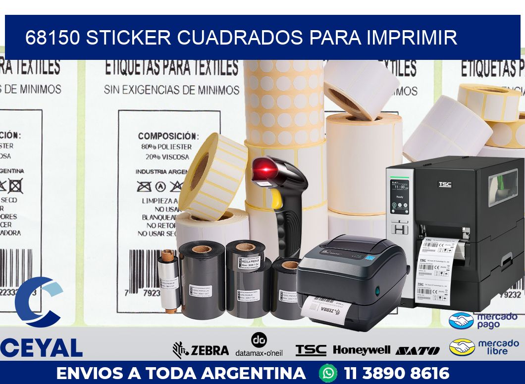 68150 STICKER CUADRADOS PARA IMPRIMIR