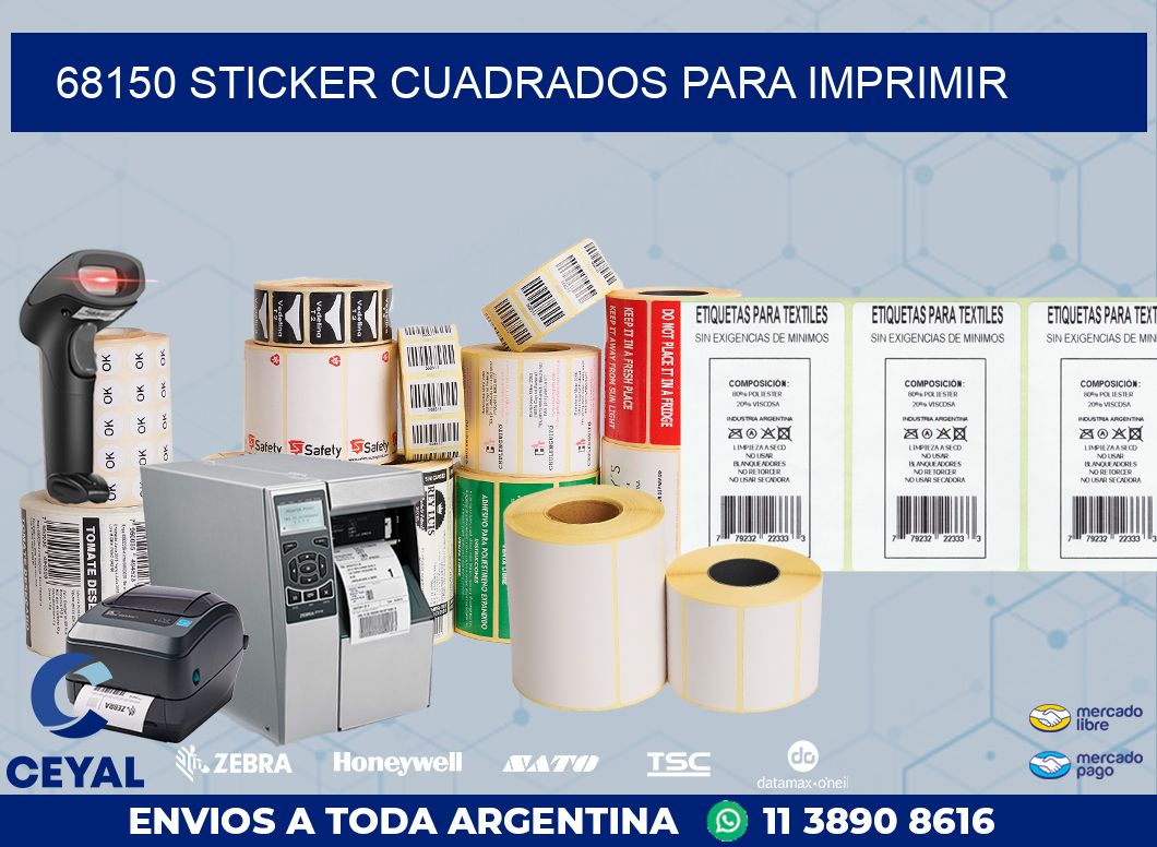 68150 STICKER CUADRADOS PARA IMPRIMIR