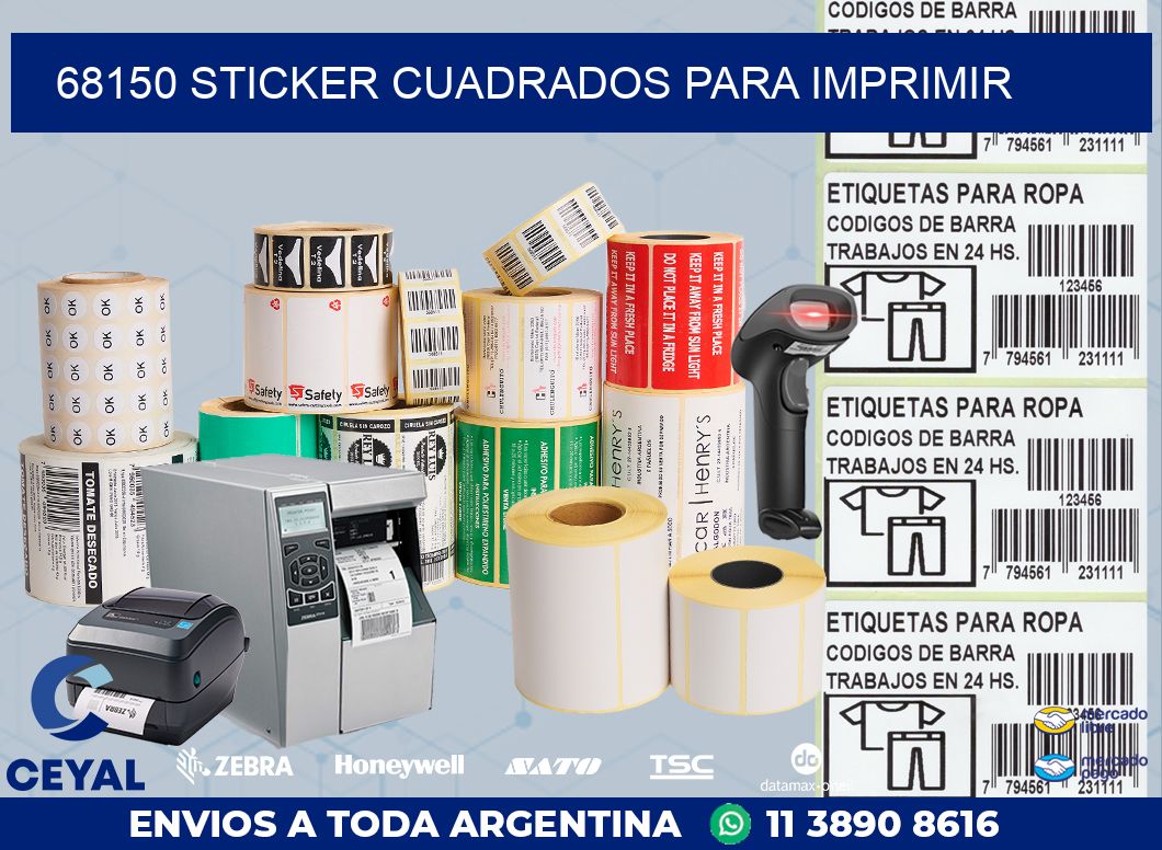 68150 STICKER CUADRADOS PARA IMPRIMIR