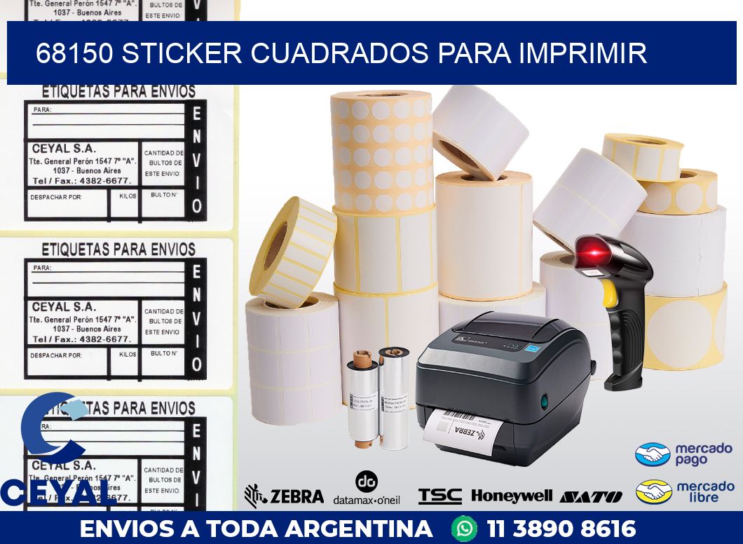 68150 STICKER CUADRADOS PARA IMPRIMIR