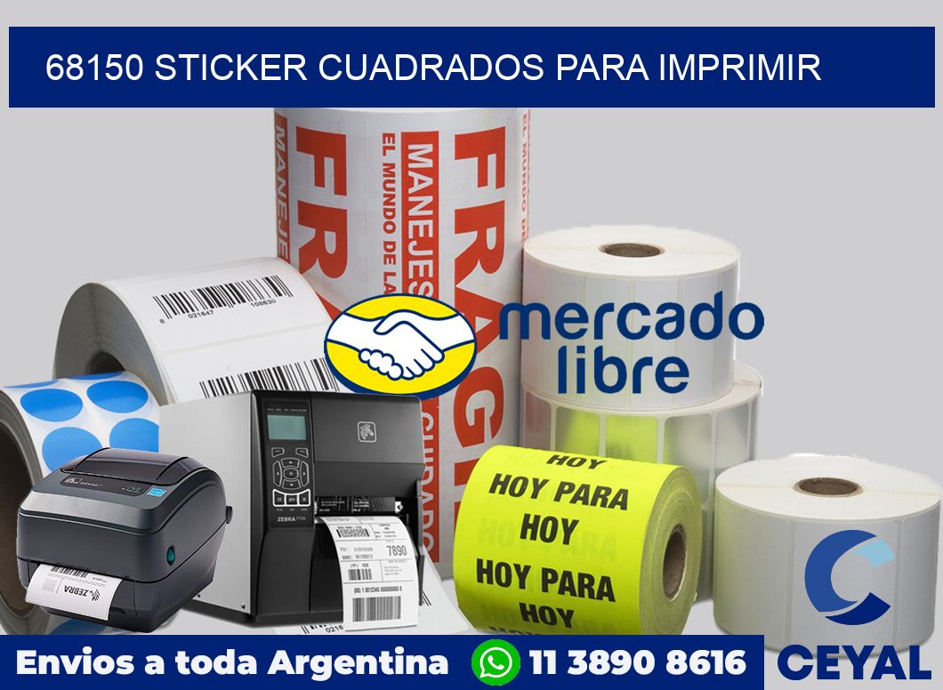 68150 STICKER CUADRADOS PARA IMPRIMIR