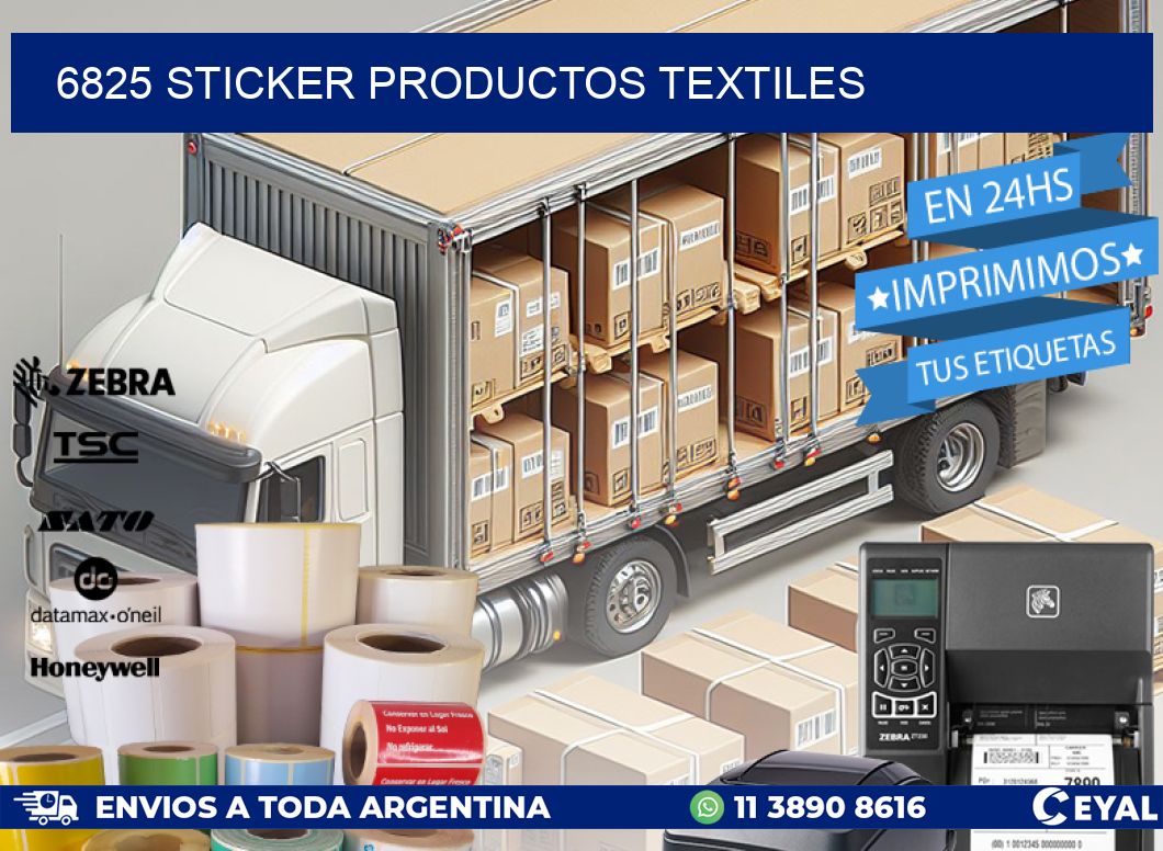 6825 STICKER PRODUCTOS TEXTILES