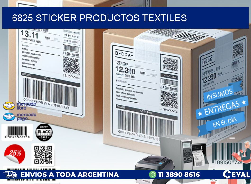 6825 STICKER PRODUCTOS TEXTILES