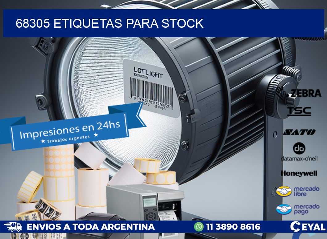 68305 ETIQUETAS PARA STOCK