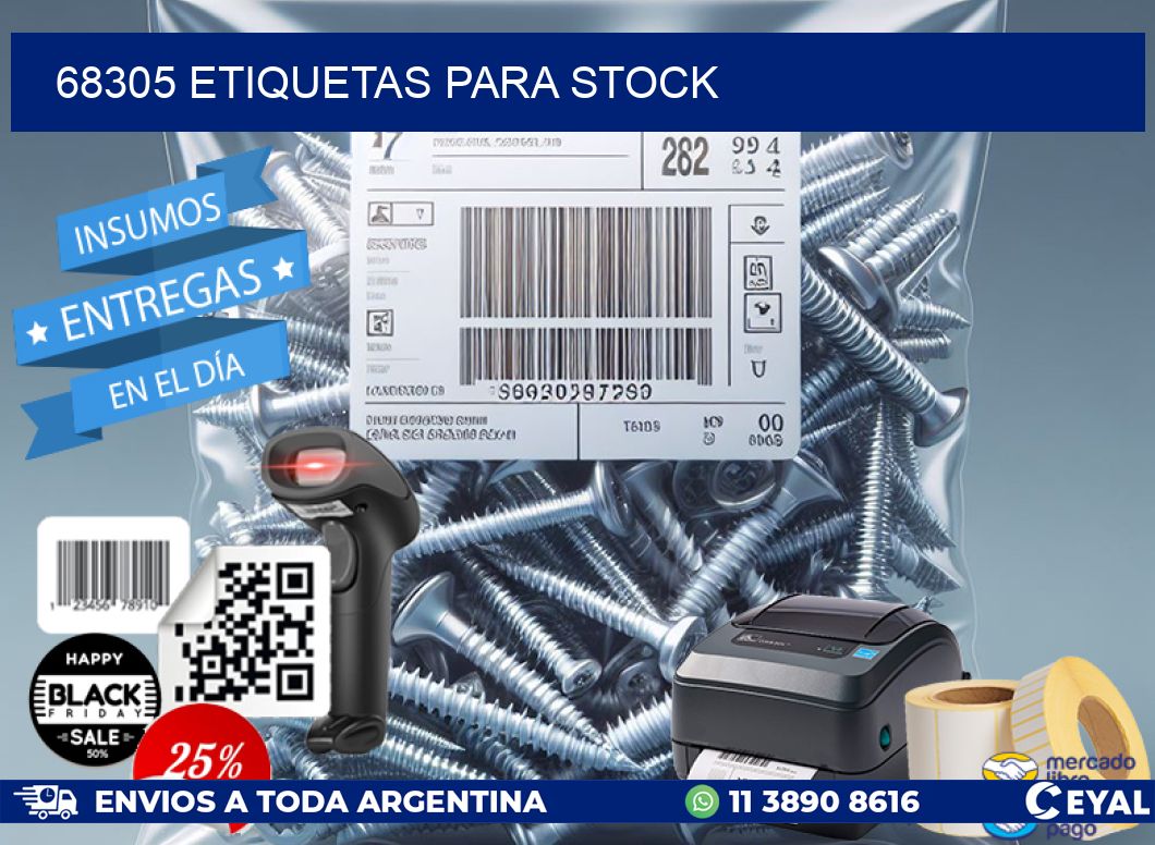 68305 ETIQUETAS PARA STOCK