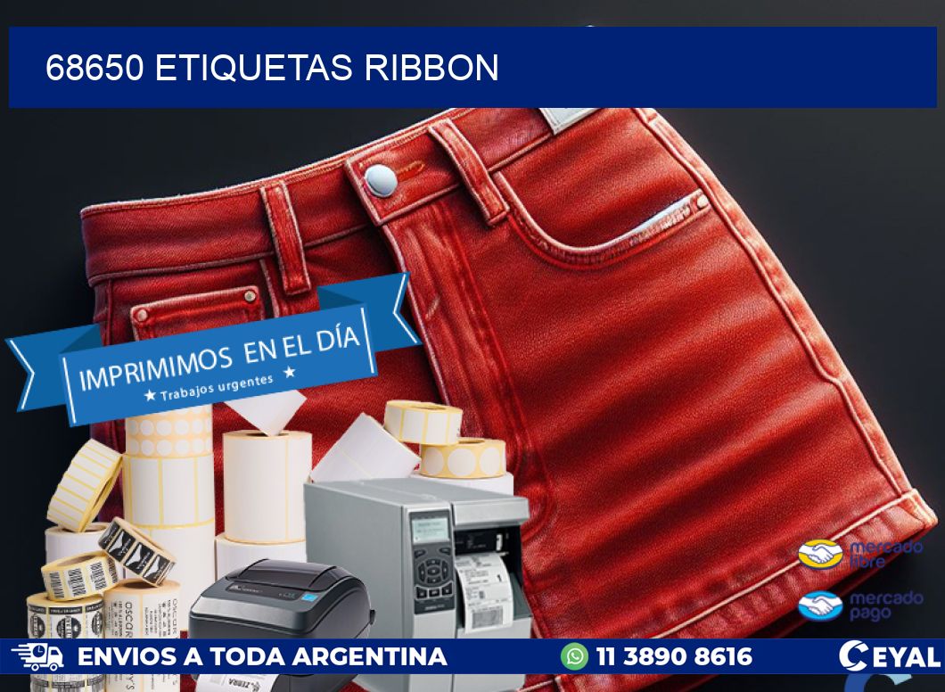 68650 ETIQUETAS RIBBON