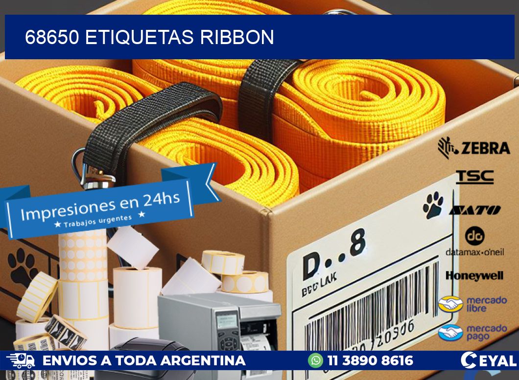 68650 ETIQUETAS RIBBON