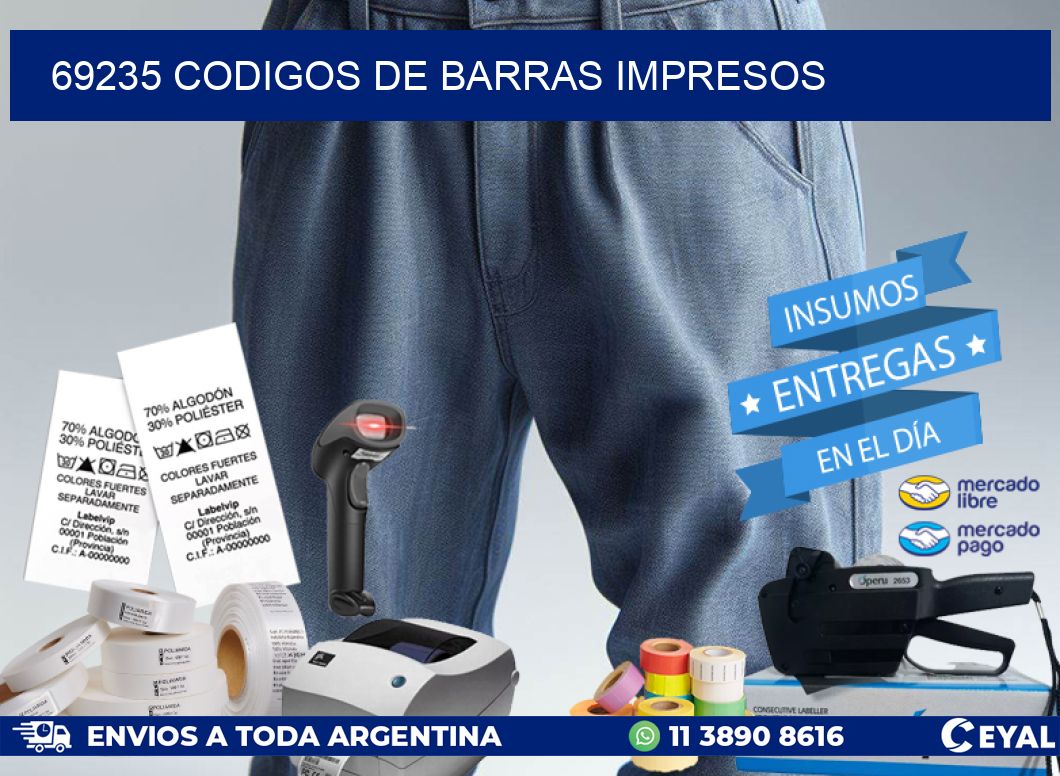 69235 Codigos de barras impresos