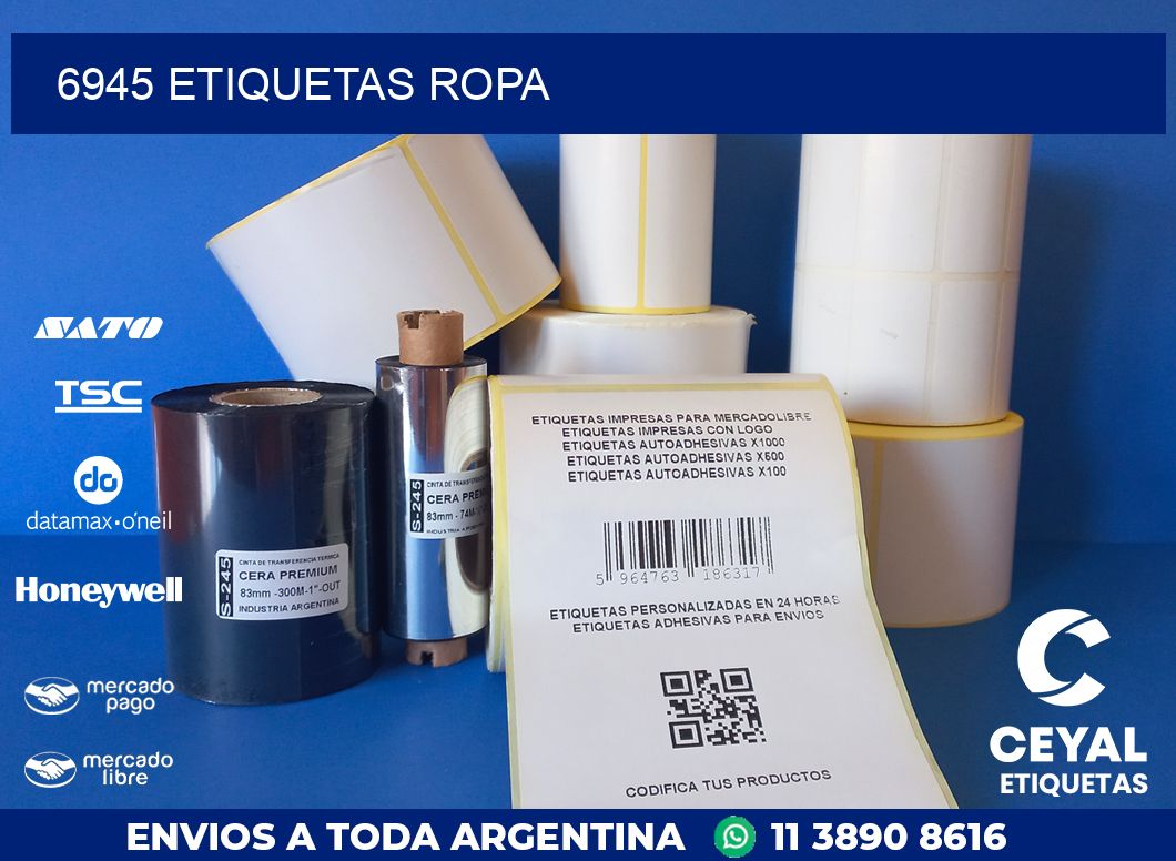 6945 ETIQUETAS ROPA