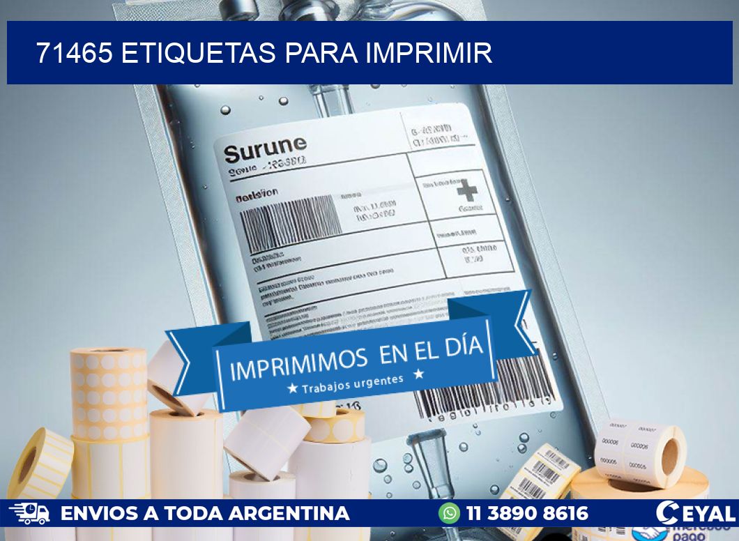 71465 ETIQUETAS PARA IMPRIMIR