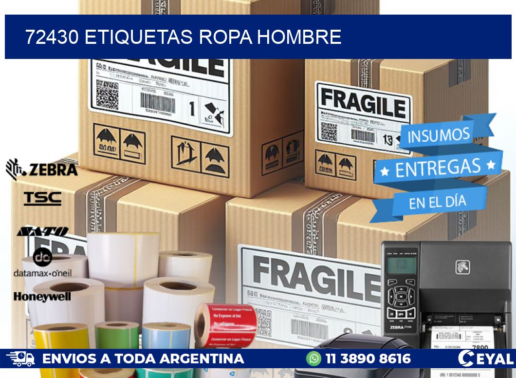 72430 ETIQUETAS ROPA HOMBRE