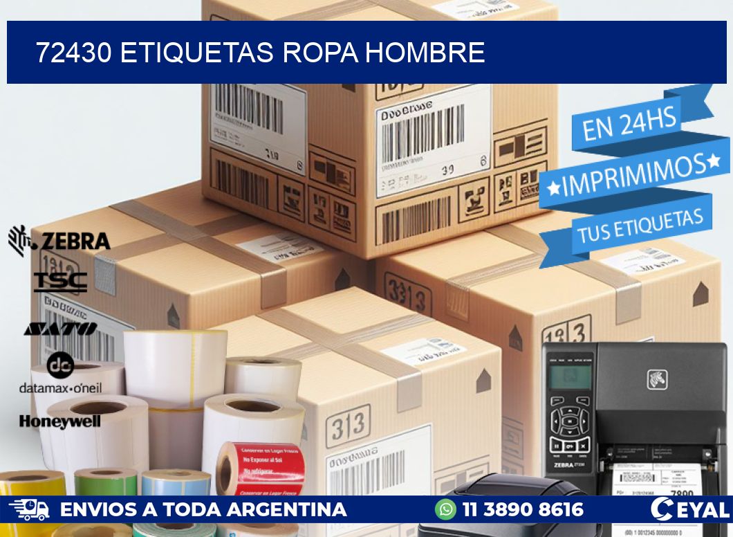 72430 ETIQUETAS ROPA HOMBRE