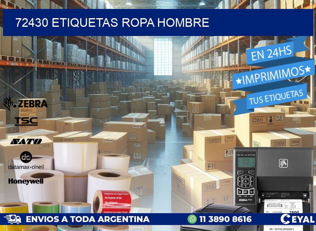 72430 ETIQUETAS ROPA HOMBRE