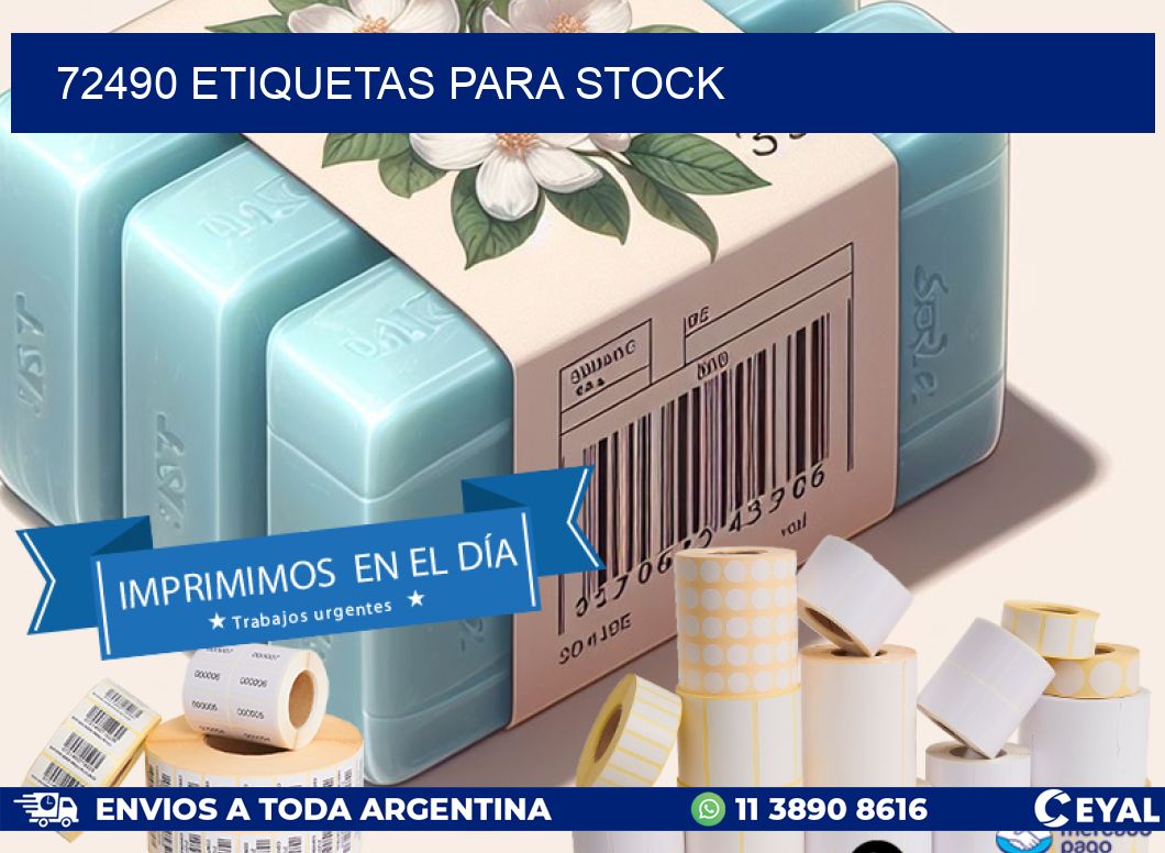 72490 ETIQUETAS PARA STOCK