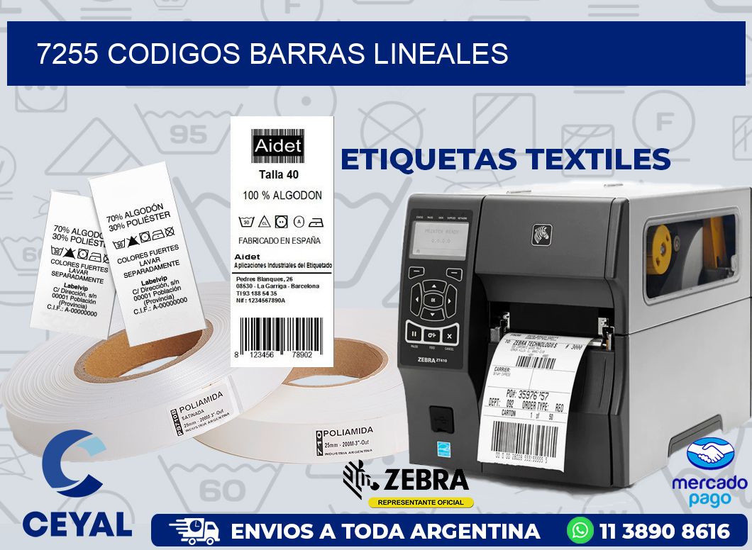 7255 CODIGOS BARRAS LINEALES