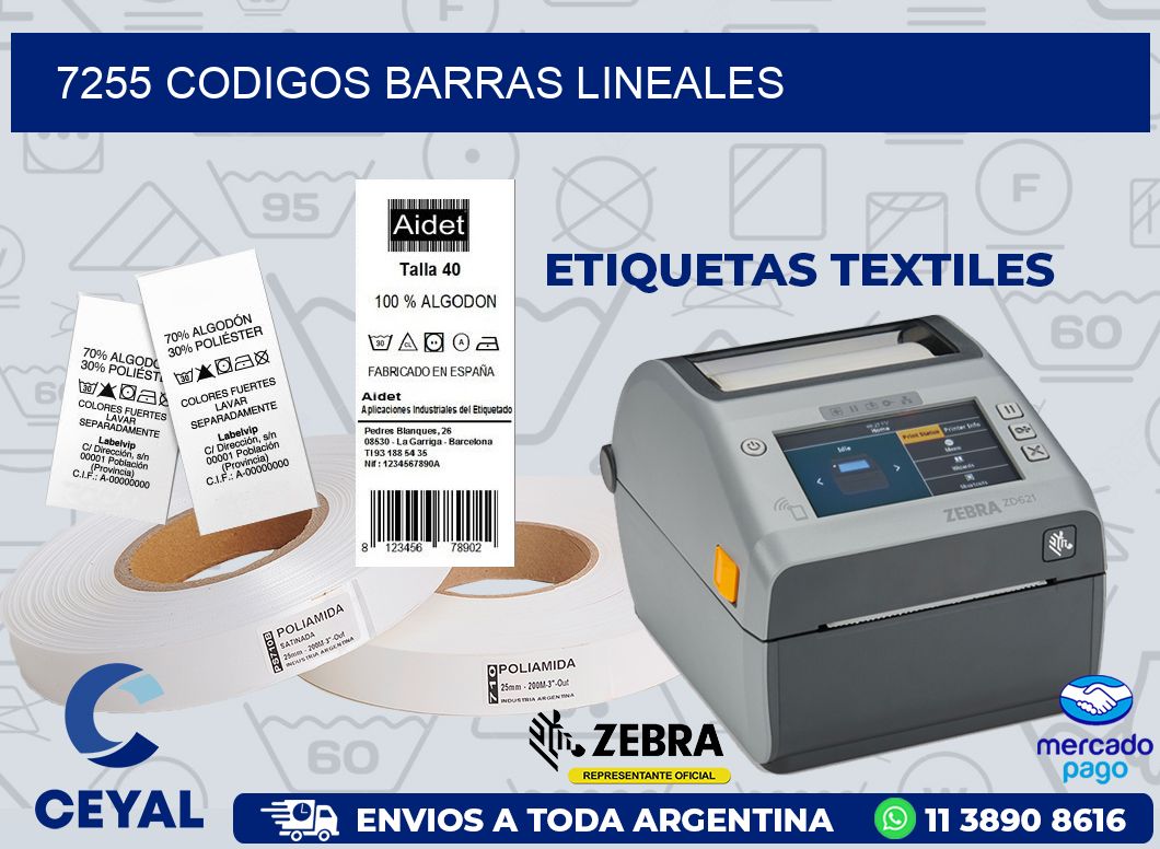 7255 CODIGOS BARRAS LINEALES