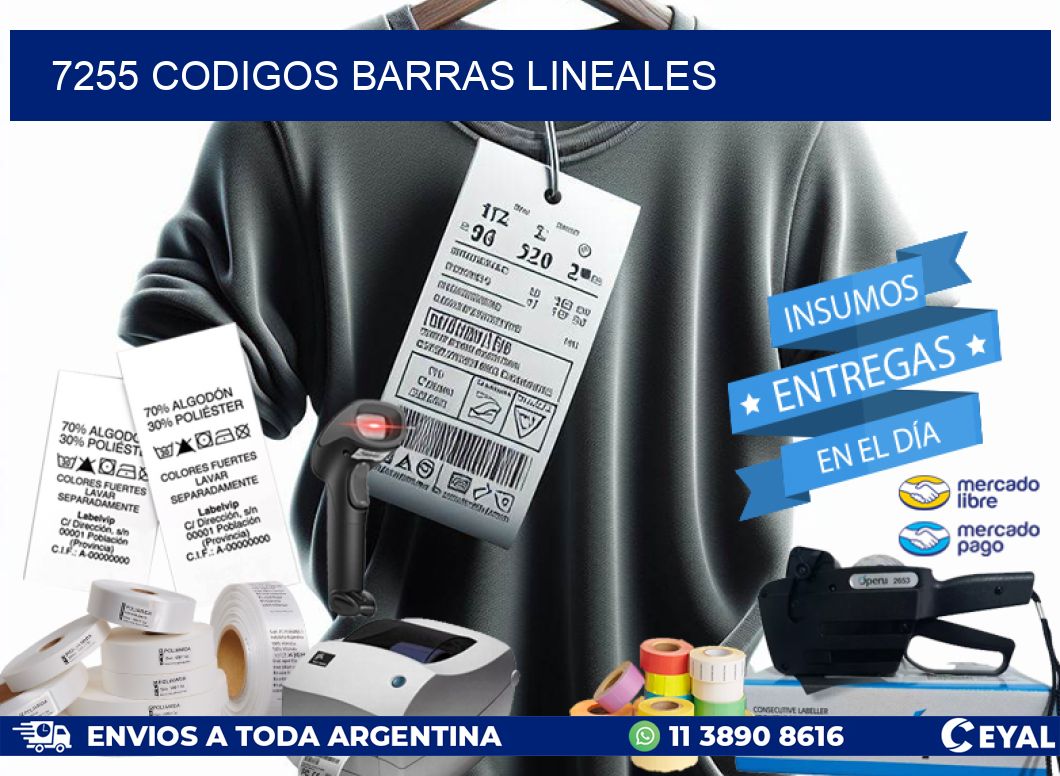 7255 CODIGOS BARRAS LINEALES