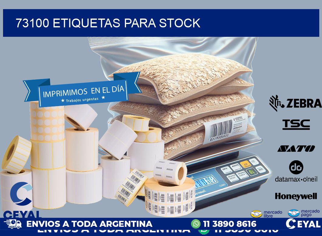 73100 ETIQUETAS PARA STOCK