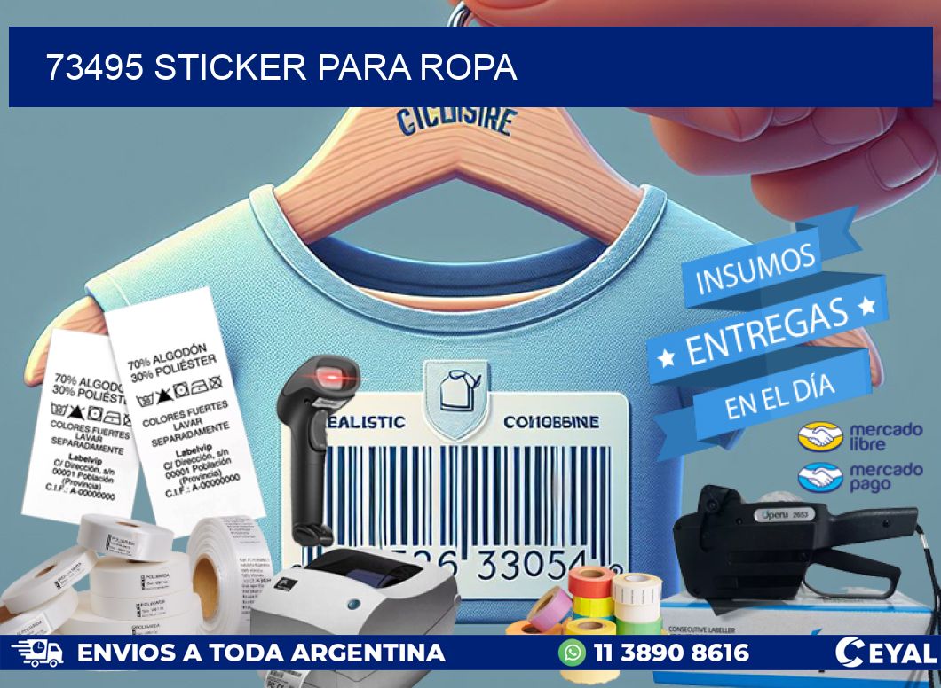 73495 STICKER PARA ROPA