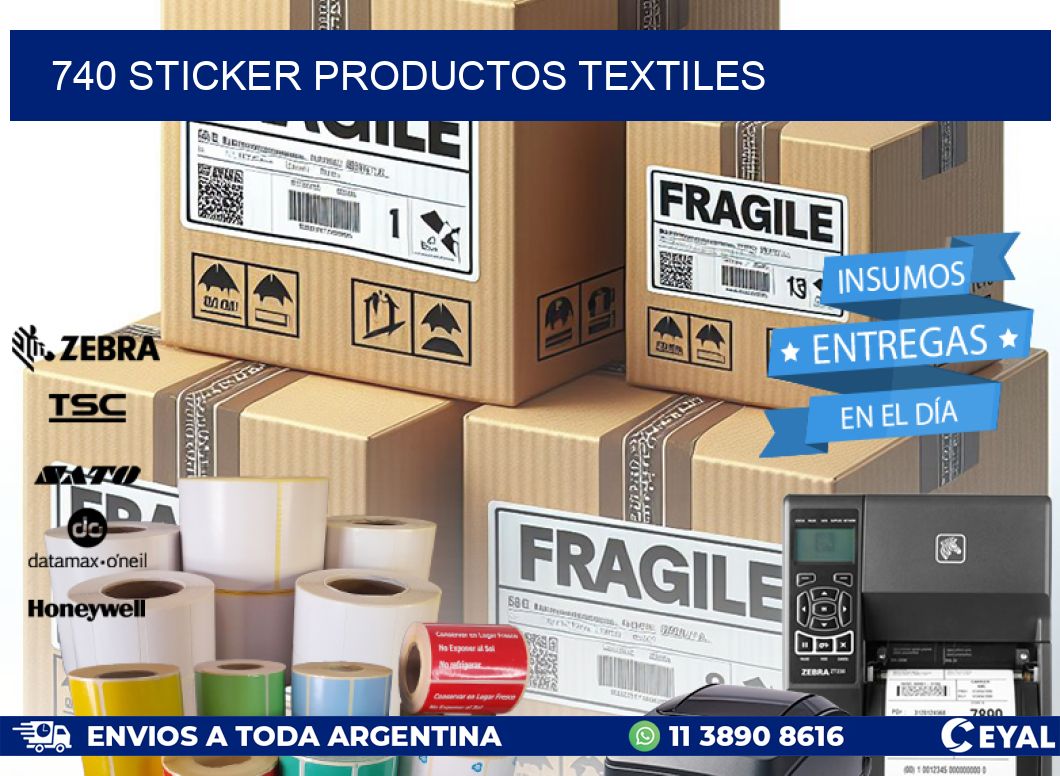 740 STICKER PRODUCTOS TEXTILES