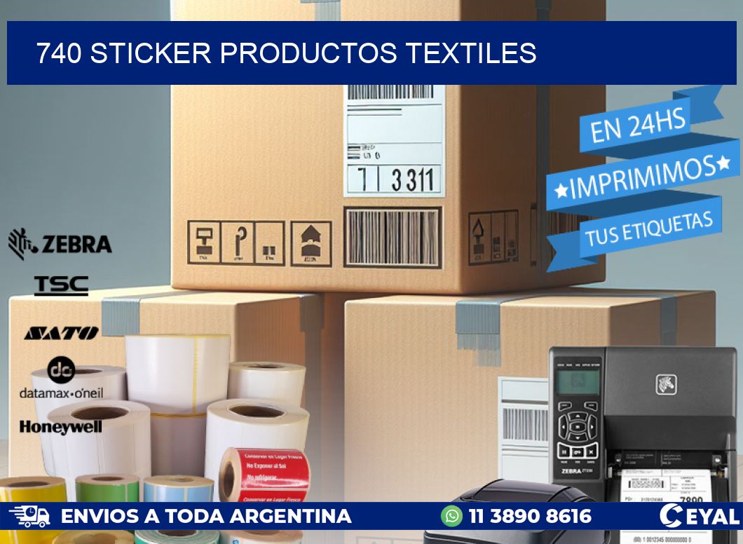 740 STICKER PRODUCTOS TEXTILES