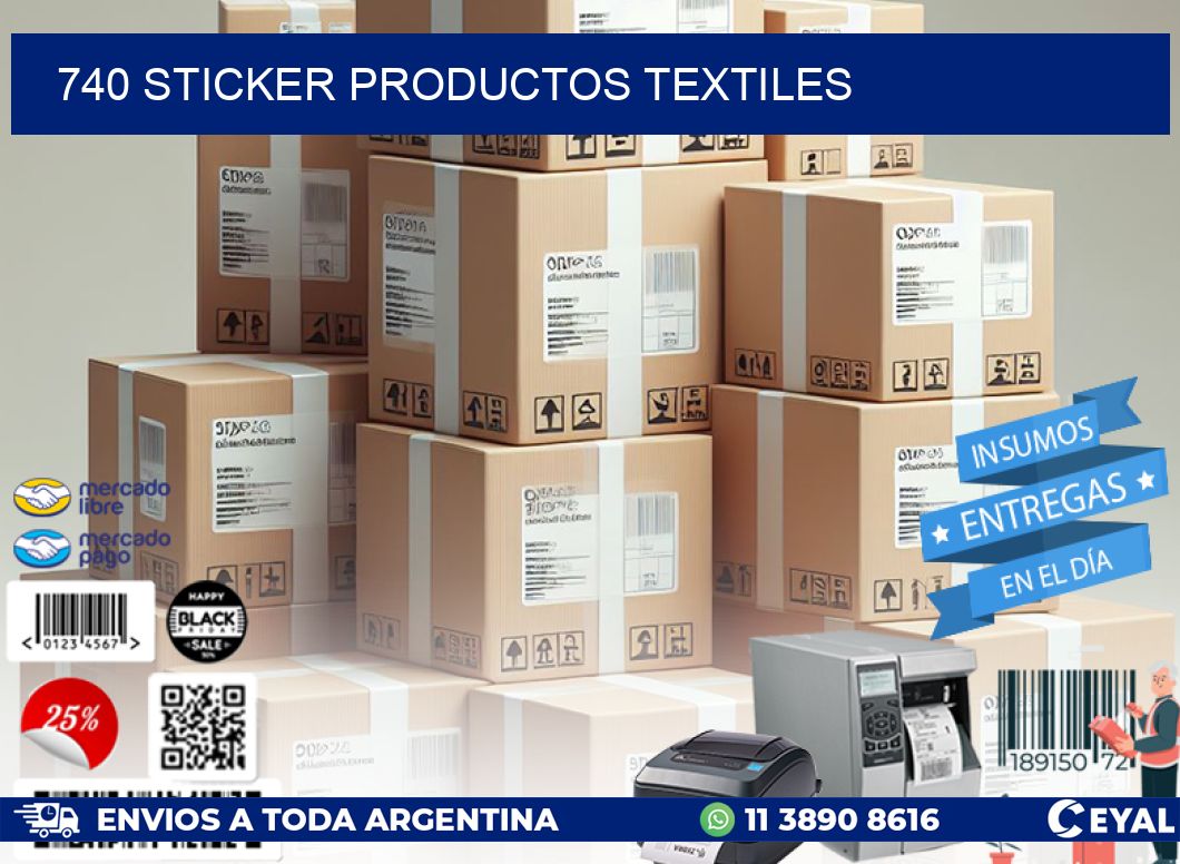 740 STICKER PRODUCTOS TEXTILES