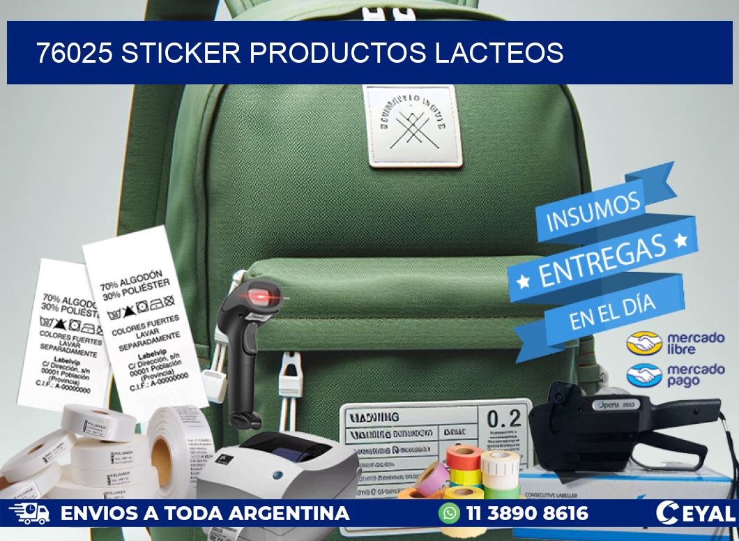 76025 STICKER PRODUCTOS LACTEOS