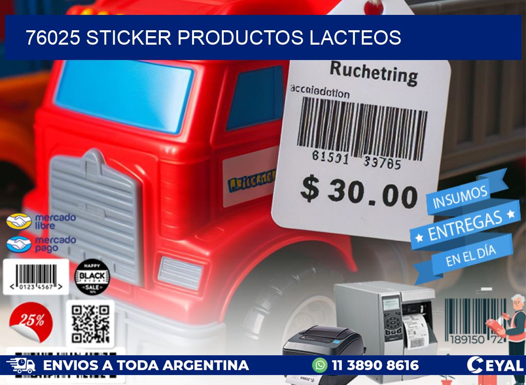 76025 STICKER PRODUCTOS LACTEOS