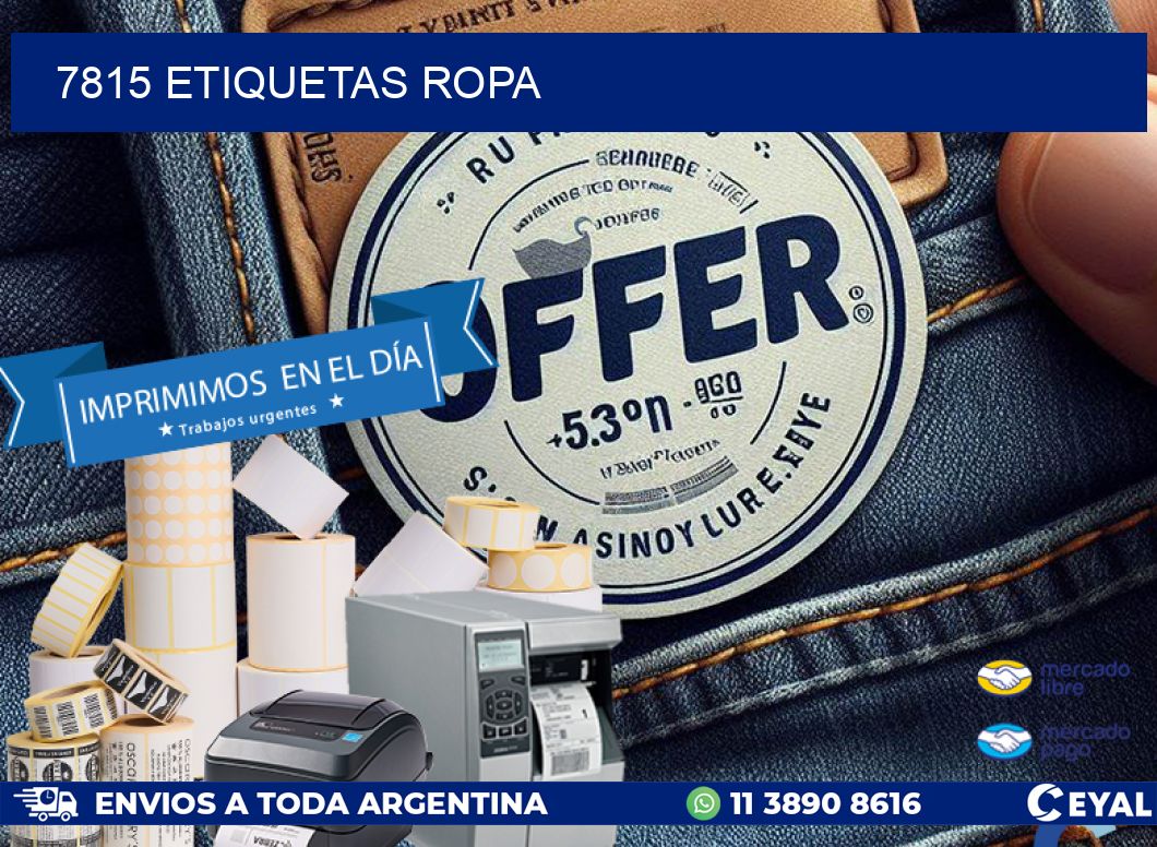 7815 ETIQUETAS ROPA