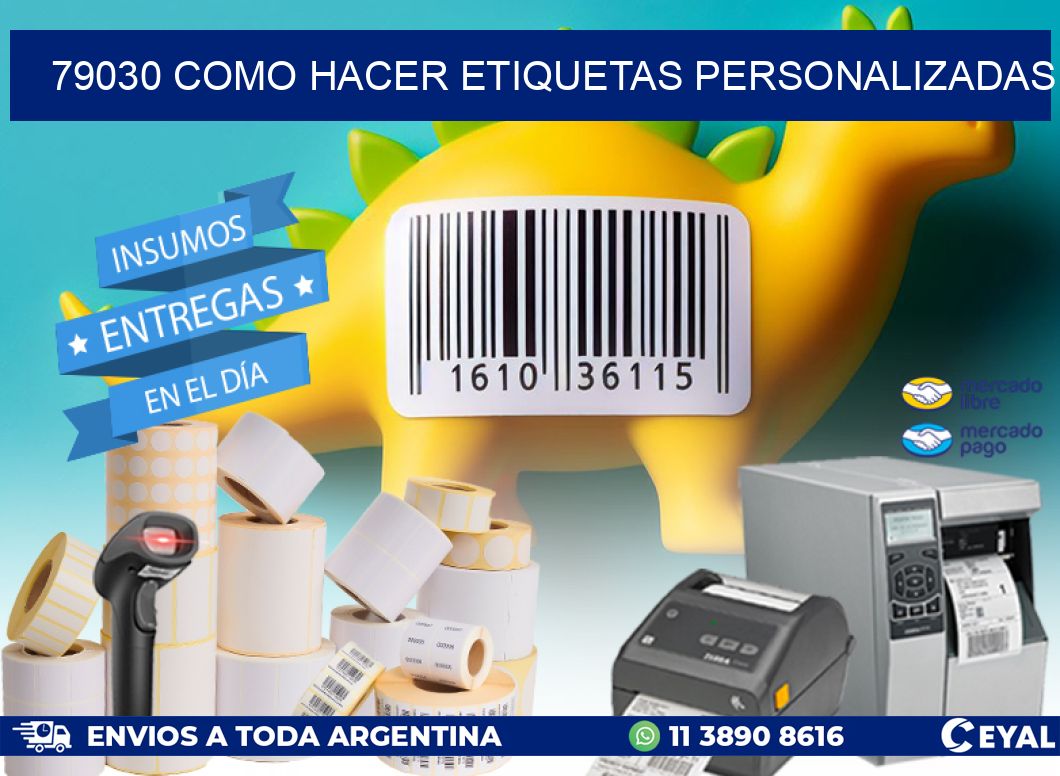 79030 como hacer etiquetas personalizadas