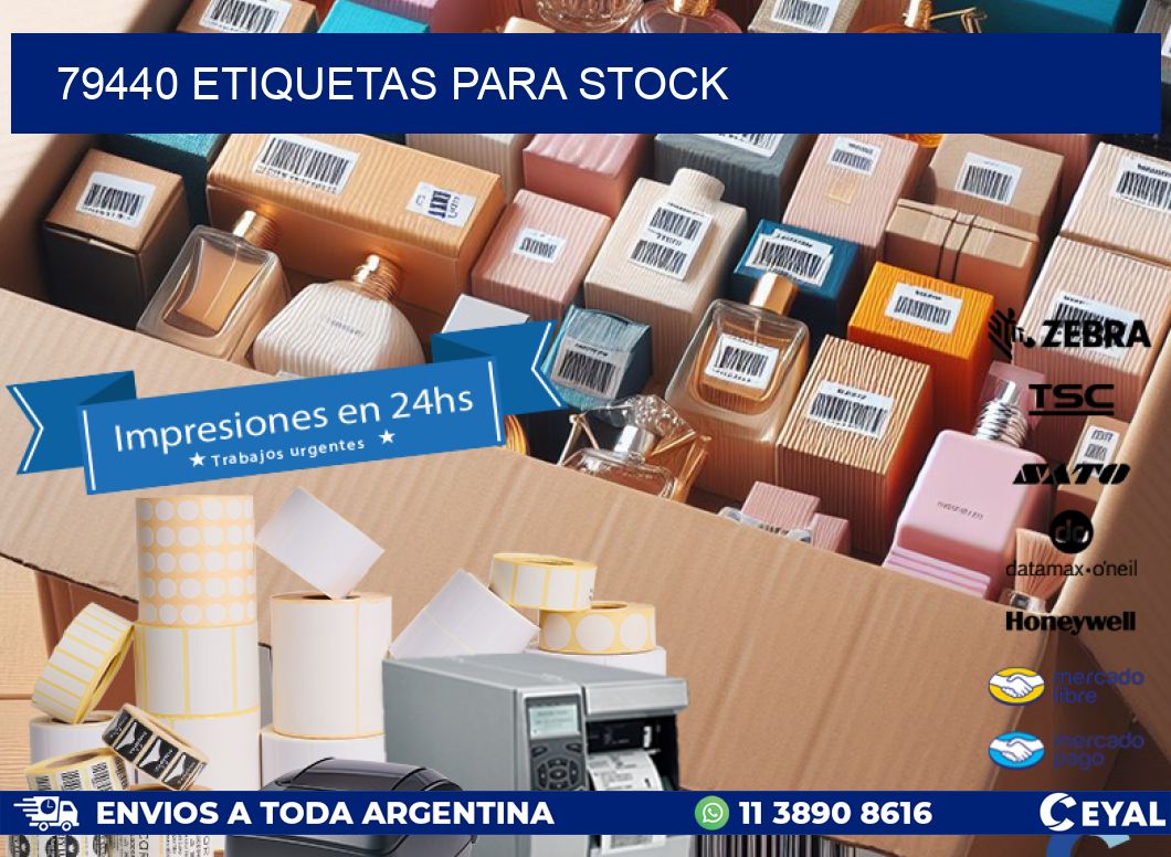 79440 ETIQUETAS PARA STOCK