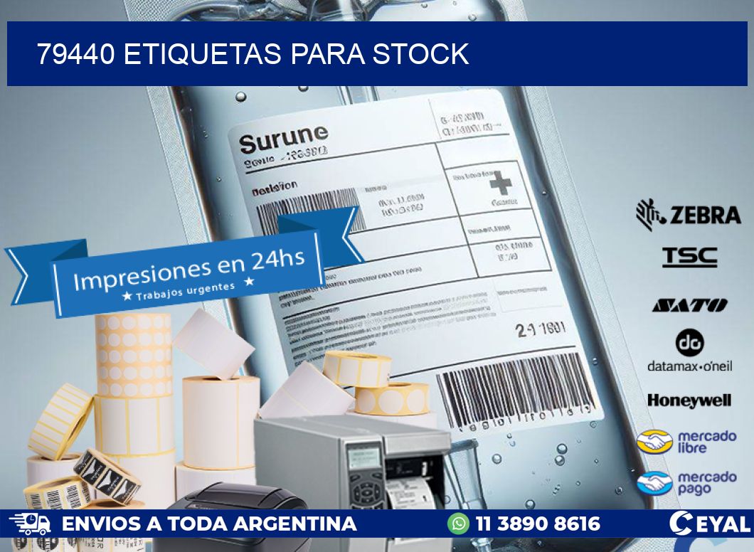 79440 ETIQUETAS PARA STOCK