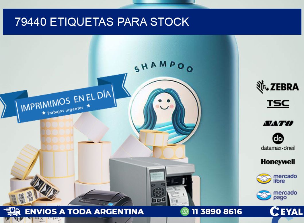 79440 ETIQUETAS PARA STOCK