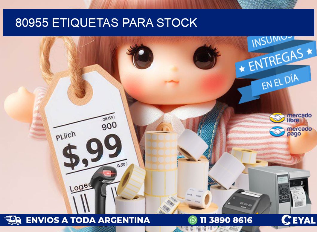 80955 ETIQUETAS PARA STOCK