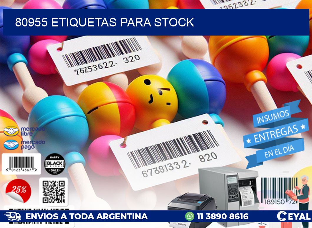 80955 ETIQUETAS PARA STOCK