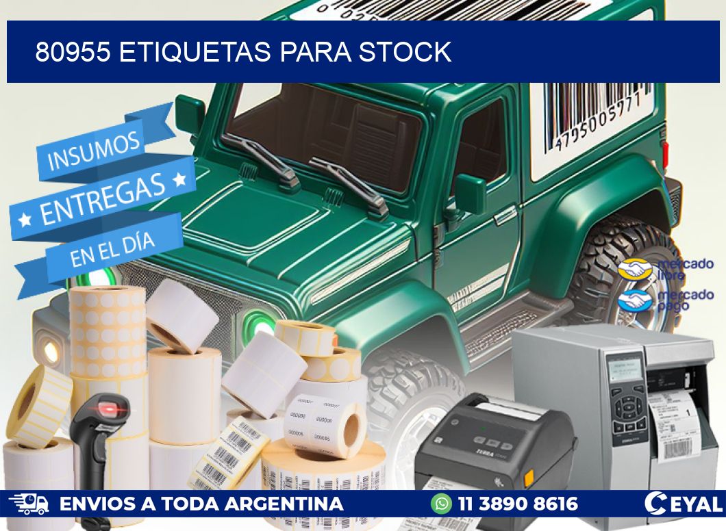 80955 ETIQUETAS PARA STOCK